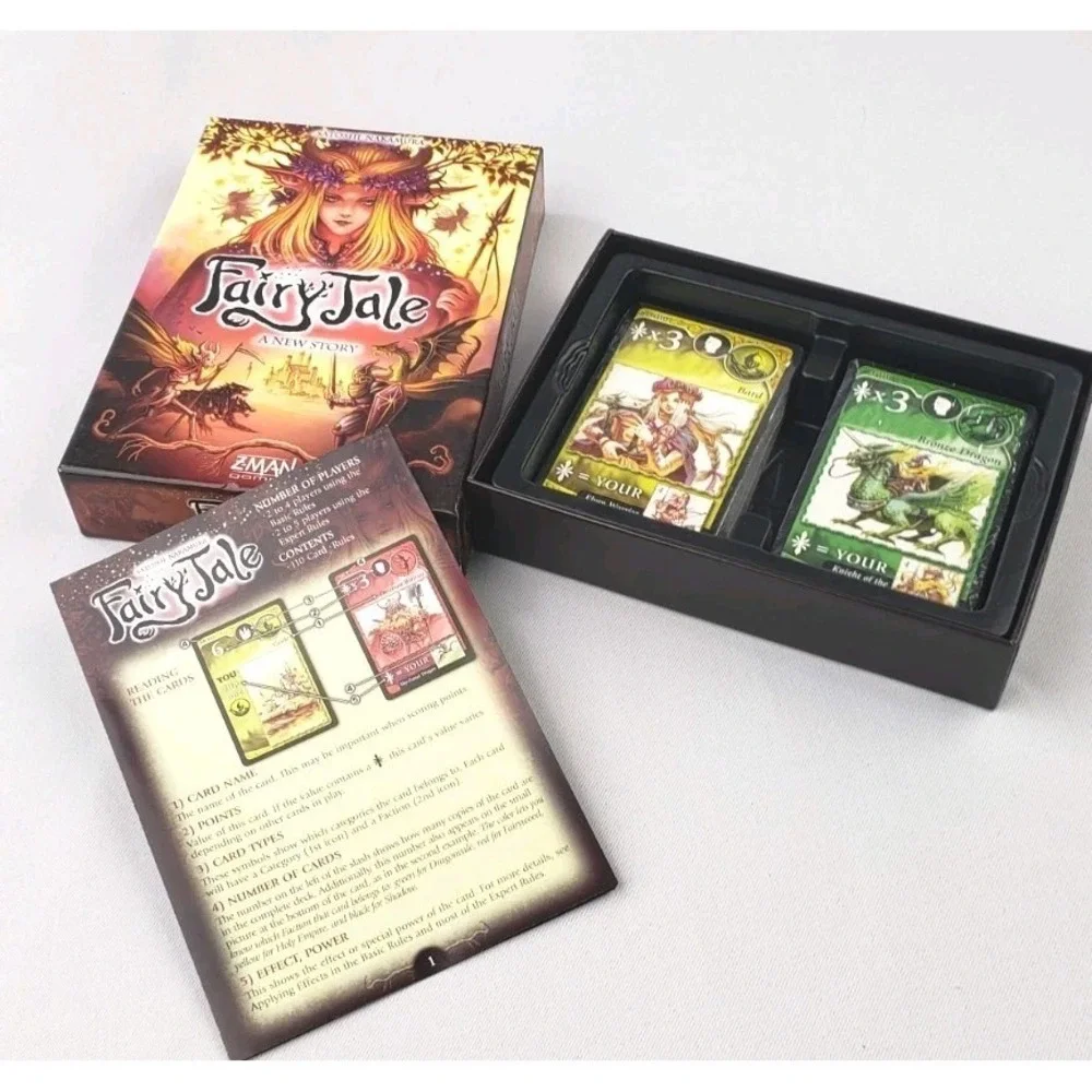Fairy Tale A New Story Card Game Satoshi Nakamura Z-Man Games -- Open Box New